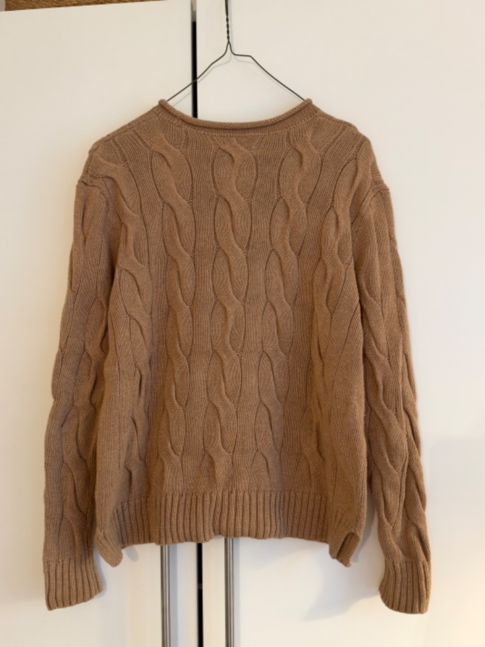 Polo Ralph Lauren Tan Cable Knit Cotton Sweater - Picture 2 of 5